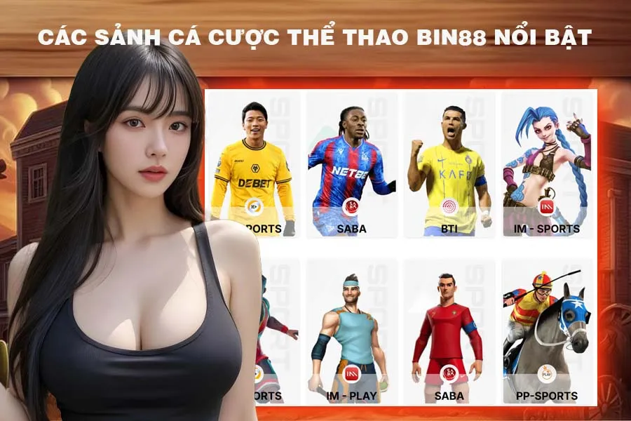 Các Sảnh Cá Cược Thể Thao Bin88 Nổi Bật