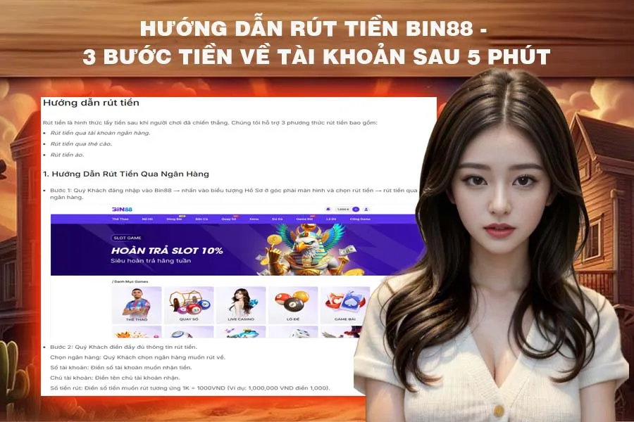 Hướng Dẫn Rút Tiền Bin88